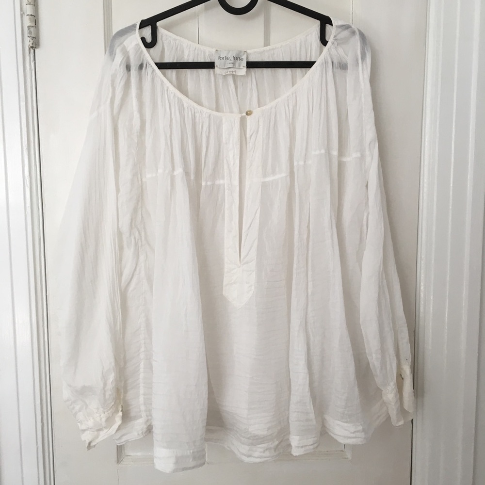Forte_Forte Italian Silk Cotton Blouse